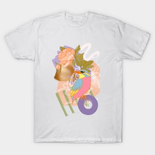 Shapes and Birds Composition T-Shirt